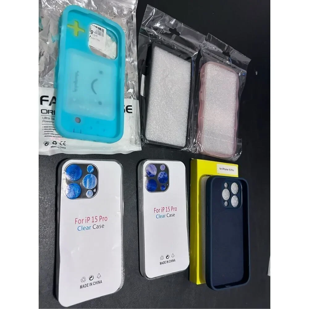 IPhone 15 Pro Cell Phone Cases Covers Lot of 6 iPhone 15 Pro Cases Only All New